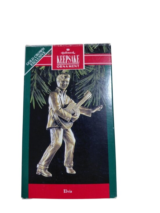 Hallmark Other - Hallmark 1992 Keepsake Ornament Elvis Presley Brass-Plated Gold Crown Exclusive